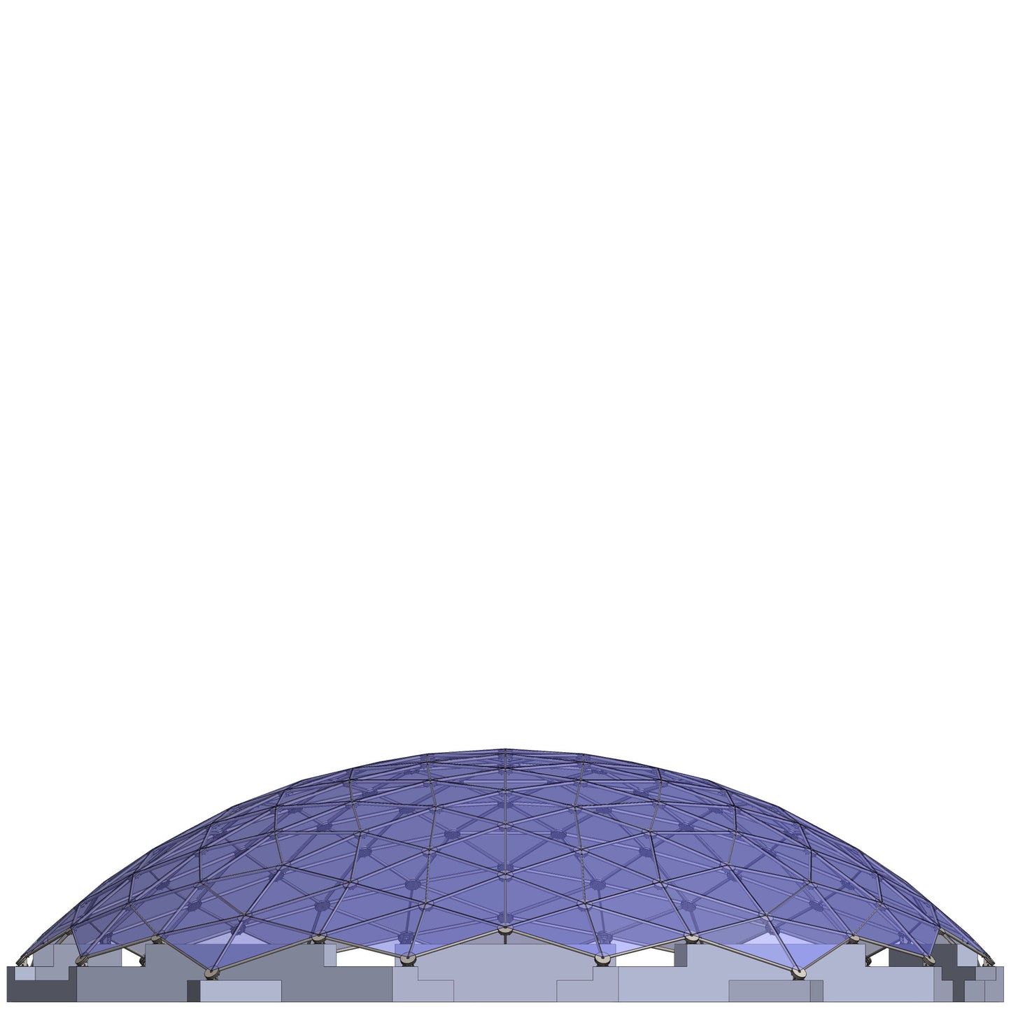 CNC Saucer Stainless Steel Roof 80 Meter