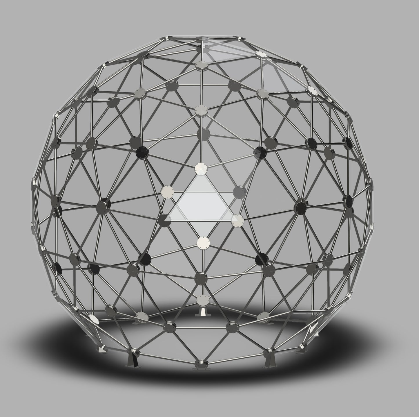 CNC Dome Planet Stainless Steel + T6061 Geodesic Sphere Enclosure
