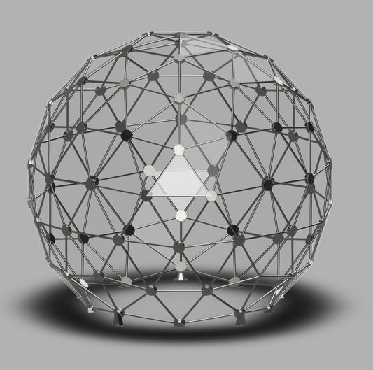 CNC Dome Planet Stainless Steel + T6061 Geodesic Sphere Enclosure