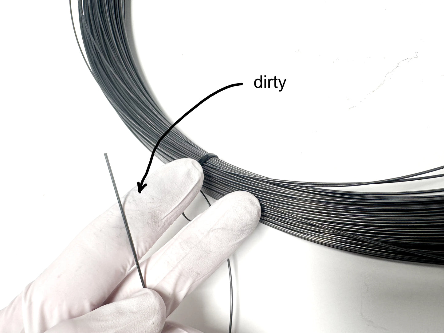 820 Feet of 1mm (0.040") superelastic nitinol wire ASTM F2063 1.25 kg (2.75 Lbs)