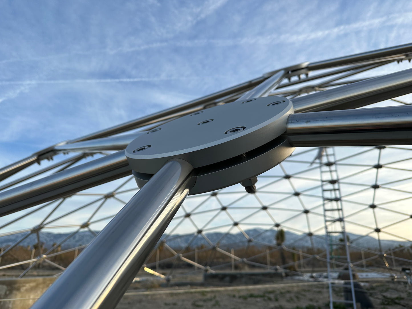 CNC Spaceship - 60 Ft Stainless Steel Geodesic Saucer Roof Cover Enclosure