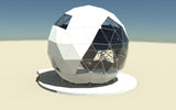 CNC Dome Planet Stainless Steel + T6061 Geodesic Sphere Enclosure