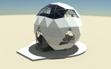 CNC Dome Planet Stainless Steel + T6061 Geodesic Sphere Enclosure