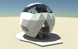 CNC Dome Planet Stainless Steel + T6061 Geodesic Sphere Enclosure