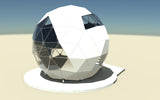 CNC Dome Planet Stainless Steel + T6061 Geodesic Sphere Enclosure