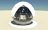 CNC Dome Planet Stainless Steel + T6061 Geodesic Sphere Enclosure