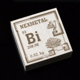 Bismuth 99.995 Laser Inscribed Collector Blocks - 1.1 Lbs 500g Nexmetal brand brick