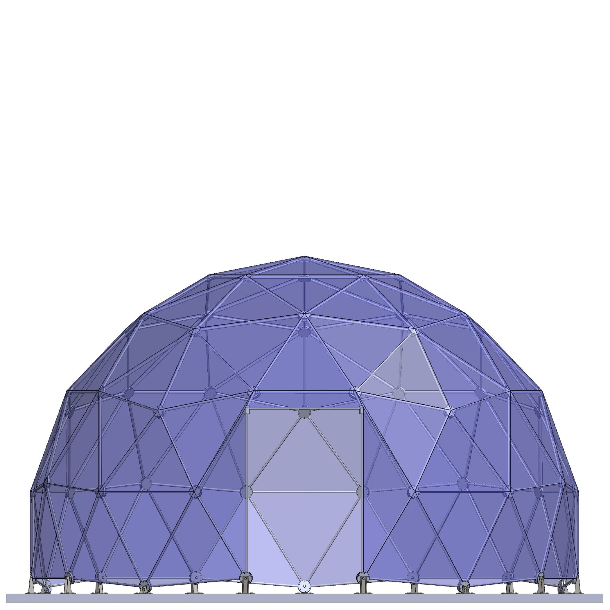 CNC Dome ½ Sphere Stainless Steel + T6061 Geodesic Dome Enclosure