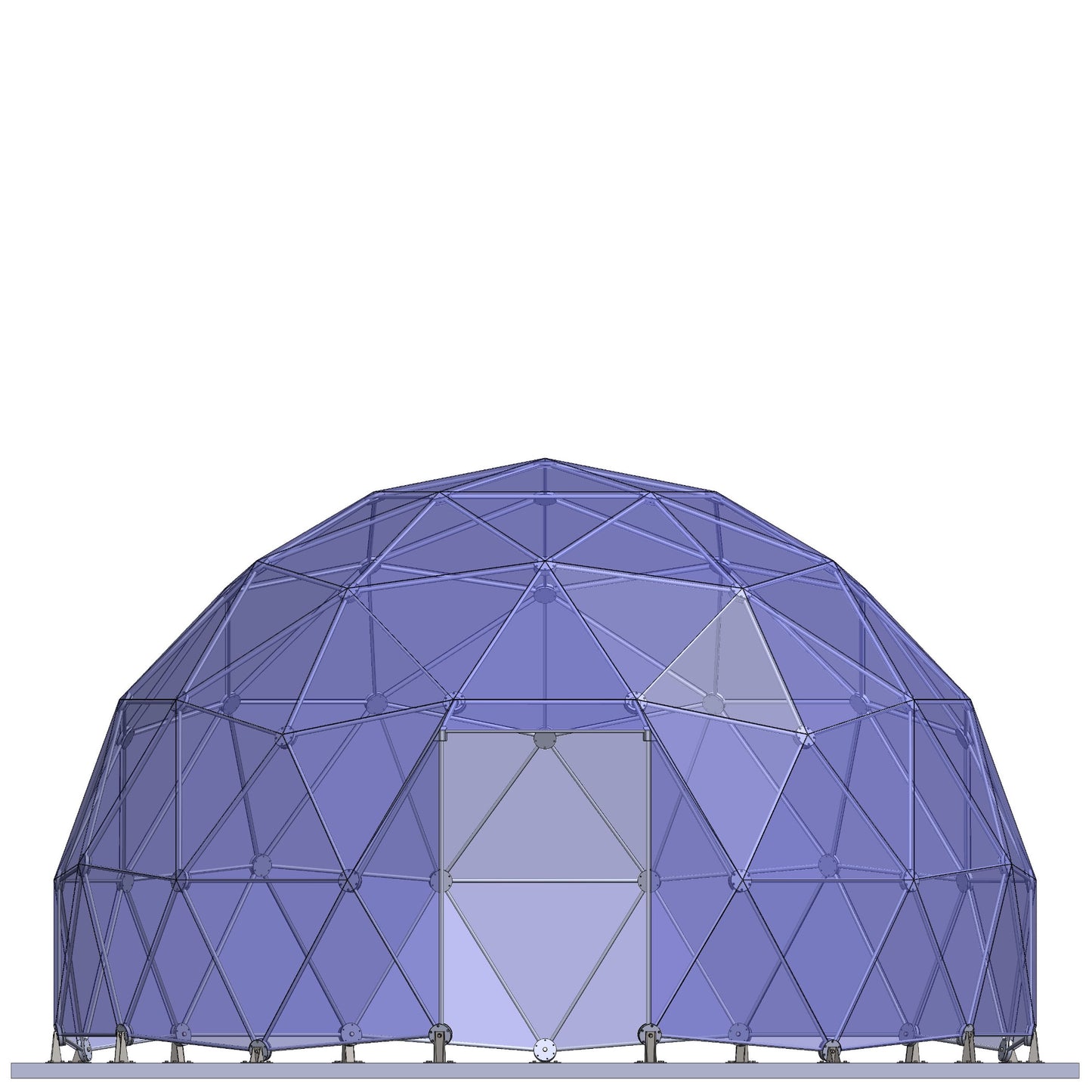 CNC Dome ½ Sphere Stainless Steel + T6061 Geodesic Dome Enclosure