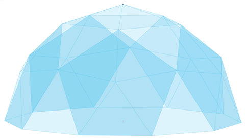 CNC Dome Stainless Steel + T6061 Geodesic Dome Small