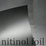 NiTi • Nitinol Shape Memory Alloy Foil; 0.12mm thick; AF 45°C
